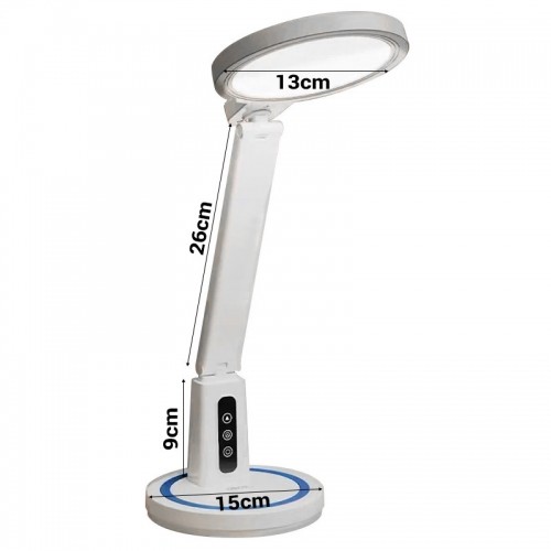 OEM Desktop lamp LED DL-02 wireless with digitial clock white image 2