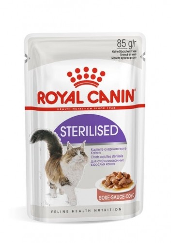 ROYAL CANIN FHN Sterilised in sauce - wet food for adult cats - 12x85g image 2