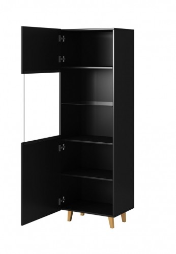Cama Meble Display cabinet PAFOS 60x40x182 mat black image 2