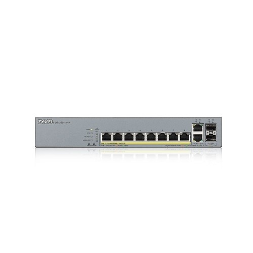 Zyxel GS1350-12HP-EU0101F network switch Managed L2 Gigabit Ethernet (10/100/1000) Power over Ethernet (PoE) Grey image 2