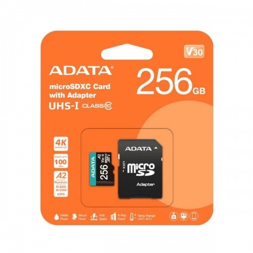 Micro SD karte Adata AUSDX256GUI3V30SA2 256 GB image 2