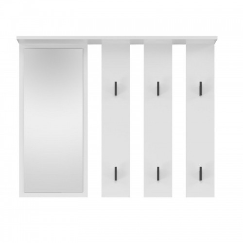 Top E Shop Hanger + mirror PARMA 100x15x.81.5 cm, White image 2