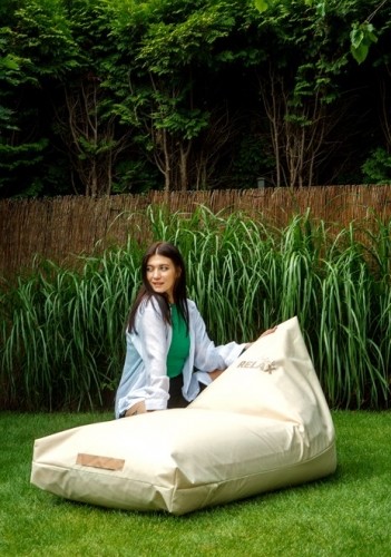 Go Gift Sako bag pouffe Beige mattress XXL 160 x 80 cm image 2