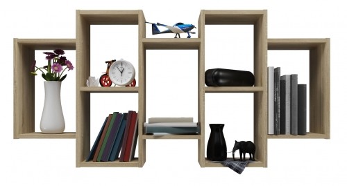 Top E Shop Wall-hung bookcase Bilbao 7.0 Wall Shelves Sonoma Oak image 2