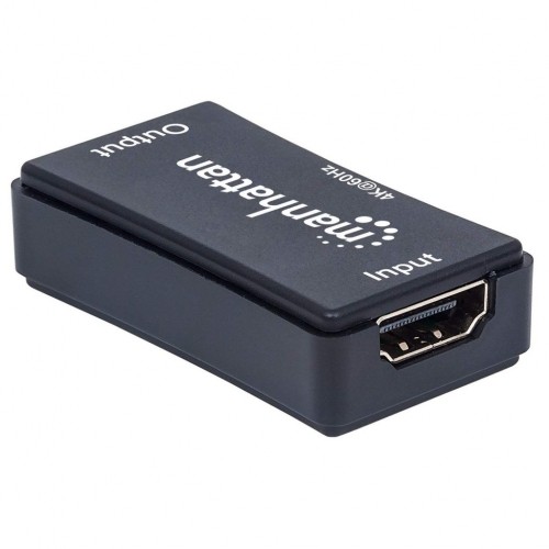 Manhattan HDMI Repeater, 4K@60Hz, Active, Boosts HDMI Signal up to 40m, Black, Three Year Warranty, Blister image 2