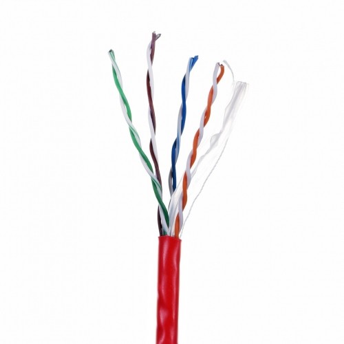 LANBERG UTP CABLE 1GB/S 305M CCA WIRE RED image 2