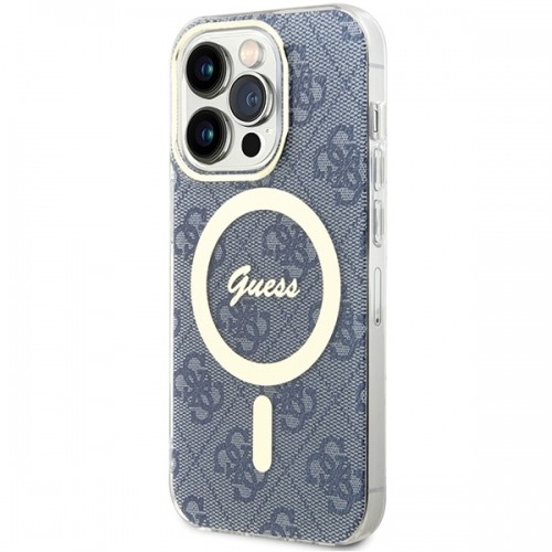 Guess GUHMP15XH4STB iPhone 15 Pro Max 6.7" niebieski|blue hardcase IML 4G MagSafe image 2