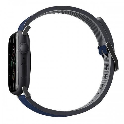 UNIQ pasek Straden Apple Watch Series 1|2|3|4|5|6|7|8|SE|SE2|Ultra 42|44|45|49mm. Leather Hybrid Strap niebieski|blue image 2