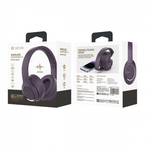 Devia Bluetooth headphones Kintone purple image 2
