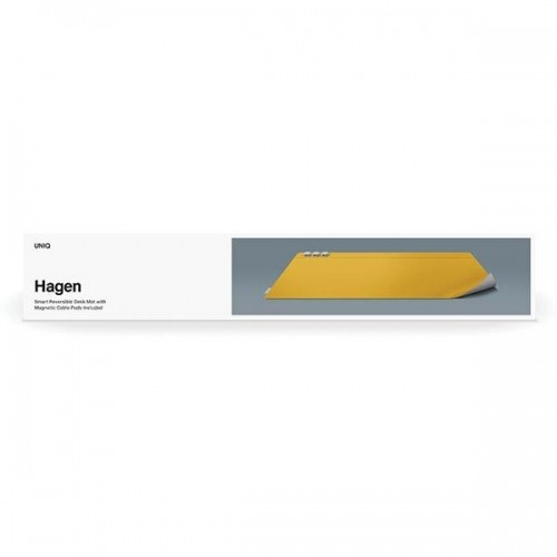 UNIQ Hagen dwustronna magnetyczna podkładka na biurko żółto-szary|canary yellow-chalk grey image 2