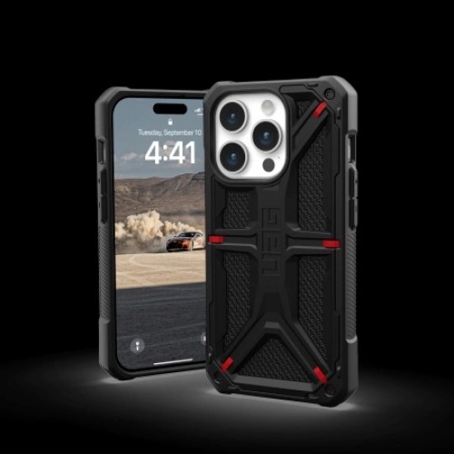 UAG Monarch - protective case for iPhone 15 Pro (kevlar black) image 2