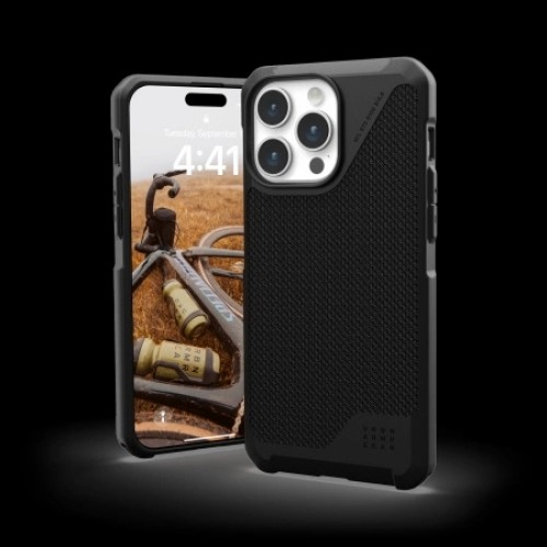 UAG Metropolis LT MagSafe case for iPhone 15 Pro Max - black kevlar image 2