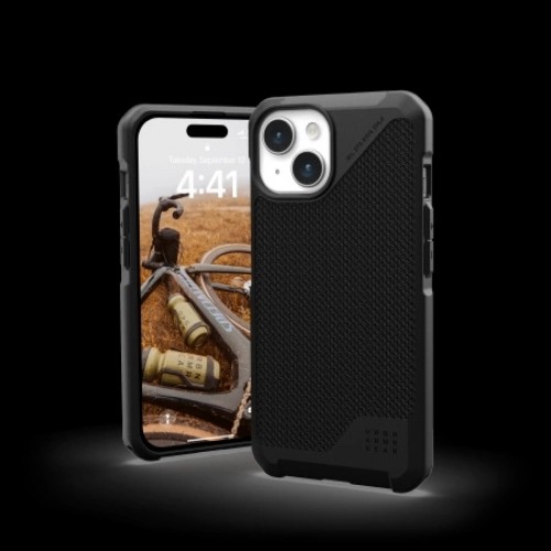 UAG Metropolis LT MagSafe case for iPhone 15 - black kevlar image 2