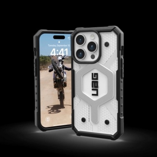 UAG Pathfinder Magsafe - protective case for iPhone 15 Pro (ice) image 2