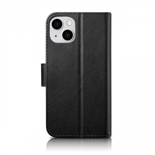iCarer Wallet Case 2in1 Cover iPhone 14 Plus Anti-RFID Leather Flip Case Black (WMI14220727-BK) image 2