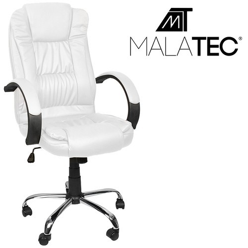 Fotel biurowy skóra eko - biały Malatec 23240 (17383-0) image 2