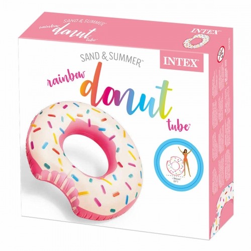 Piepūšamais ritenis Intex Donut Rozā 107 x 99 x 23 cm (12 gb.) image 2