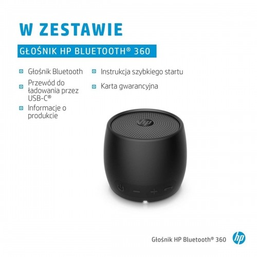 Портативный Bluetooth-динамик HP 2D799AA Чёрный image 2