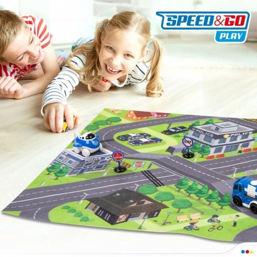 Rotaļu paklājs Speed & Go Aksesuāri Automašīnu Ceļš Drāna Plastmasa (6 gb.) image 2