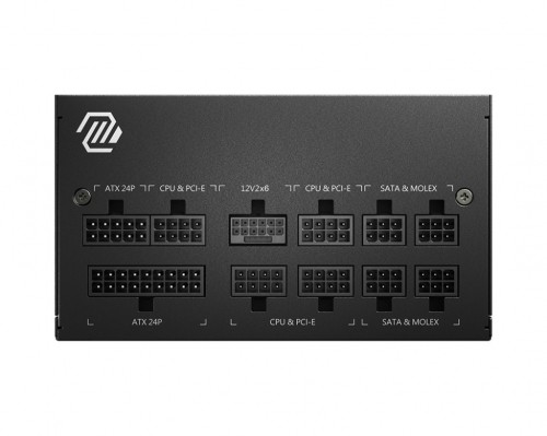 MSI MAG A750GL PCIE5 power supply unit 750 W 20+4 pin ATX ATX Black image 2