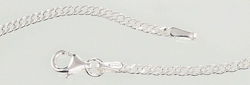 Серебряная цепочка Ромб 2 мм, алмазная обработка граней #2400079, Серебро 925°, длина: 60 см, 4.5 гр. image 2