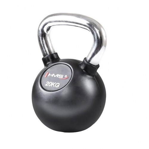 Rubber kettlebell with chrome-plated handle 20 kg HMS KGC20 image 2