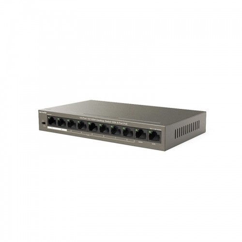 Tenda TEF1110P-8-63W network switch Unmanaged Fast Ethernet (10/100) Power over Ethernet (PoE) Black image 2