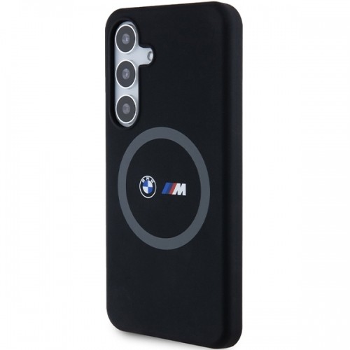 BMW BMHMS24S23SROK S24 S921 czarny|black hardcase M Silicone Printed Ring MagSafe image 2