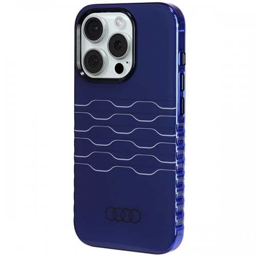 Audi IML MagSafe Case iPhone 15 Pro 6.1" niebieski|navy blue hardcase AU-IMLMIP15P-A6|D3-BE image 2