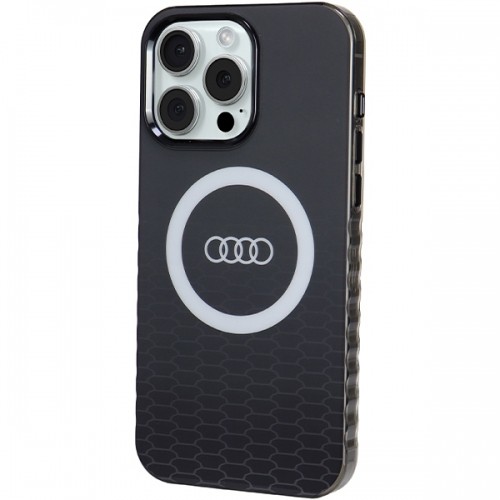 Audi IML Big Logo MagSafe Case iPhone 15 Pro Max 6.7" czarny|black hardcase AU-IMLMIP15PM-Q5|D2-BK image 2