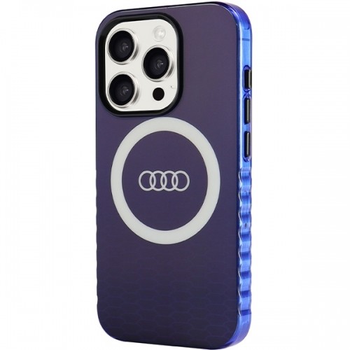 Audi IML Big Logo MagSafe Case iPhone 15 Pro 6.1" niebieski|navy blue hardcase AU-IMLMIP15P-Q5|D2-BE image 2