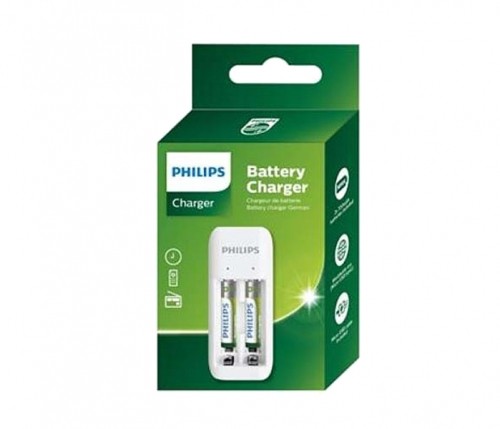 PHILIPS akumulatora lādētājs + 2XAA 700mAh Phil-SCB2070NB|00 USB ports image 2