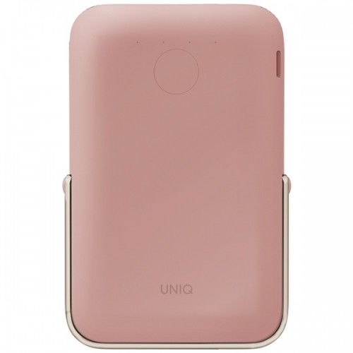 UNIQ Powerbank Hoveo 5000mAh USB-C 20W PD Fast charge Wireless Magnetic różowy|blush pink image 2