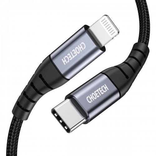 USB-C - Lightning Choetech IP0042 MFi cable 480Mb|s 3A 3m - black image 2