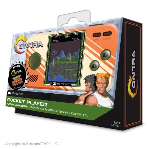 Dreamgear MY ARCADE Pocket Player ,,Contra&quot; nešiojama žaidimų konsolė, premium versija image 2