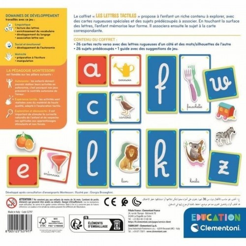 Izglītojošā Spēle Clementoni Les lettres tactiles (FR) image 2