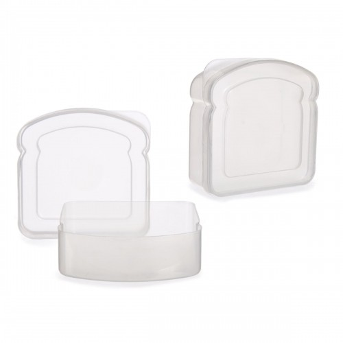 Leknes Контейнер для бутерброда Прозрачный Пластик 12 x 4 x 12 cm (24 штук) image 2