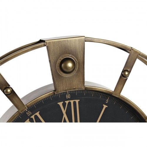 Настенное часы Home ESPRIT Чёрный Позолоченный Железо Vintage 60 x 8 x 60 cm image 2