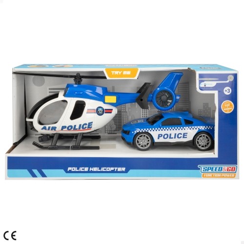 Color Baby Policijas komplekts (mašīna un helikopters) ar skaņu un gaismu 3+ CB47516 image 2