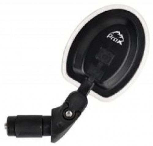 Spogulis ProX Vision MR-54 in handlebar oval adjustable with LED light USB image 2