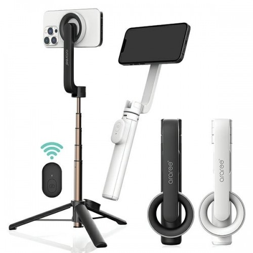Araree Selfie Stick Bluetooth Magfie Pod biały|white MagSafe Tripod AR60-01727B image 2