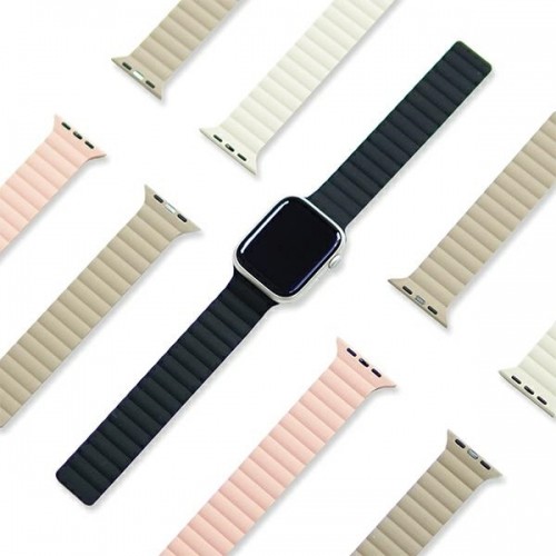 Araree pasek Silicone Link Apple Watch 42|44|45|49mm różowo-zielony|pink-khaki AR70-01907B image 2
