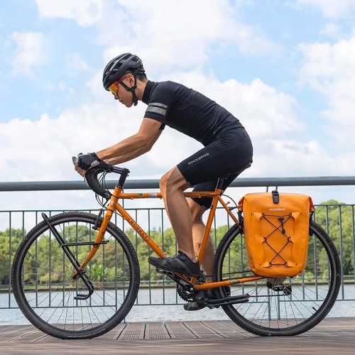 Rockbros 30140022003 waterproof bicycle bag for trunk - orange image 2