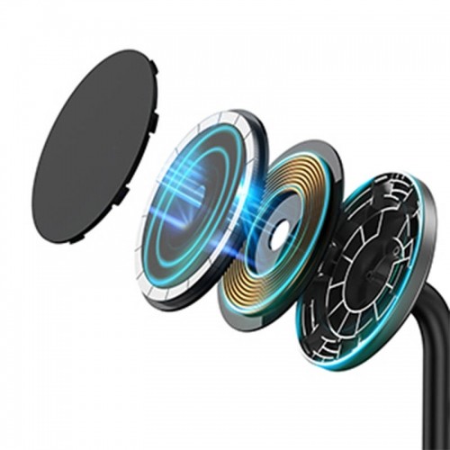 Wireless charger Choetech with stand 3in1 (black) image 2