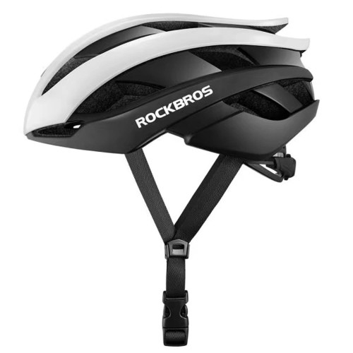 Rockbros 10110004002 bicycle helmet, size M - white and black image 2