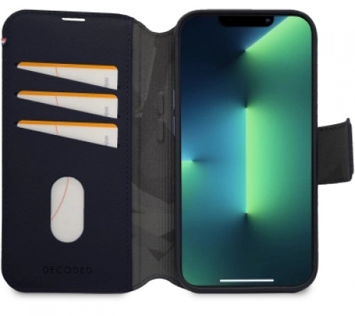 Decoded Detachable Wallet â MagSafe-compatible protective leather case for iPhone 14 Pro Max (navy) image 2