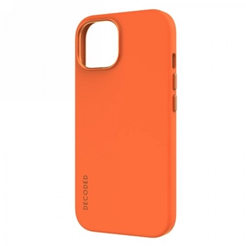 Decoded Silicone Case with MagSafe for iPhone 15 Plus - orange image 2