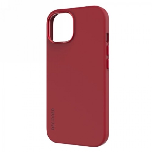 Decoded Leather Case with MagSafe for iPhone 15 - red image 2