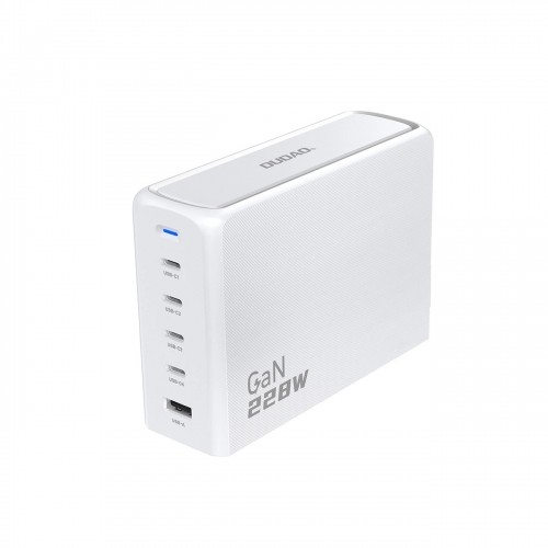 Dudao A228EU GaN charger 1x USB-A 4x USB-C PD 228W - white image 2