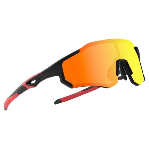 Rockbros 10182 polarizing cycling glasses - red image 2